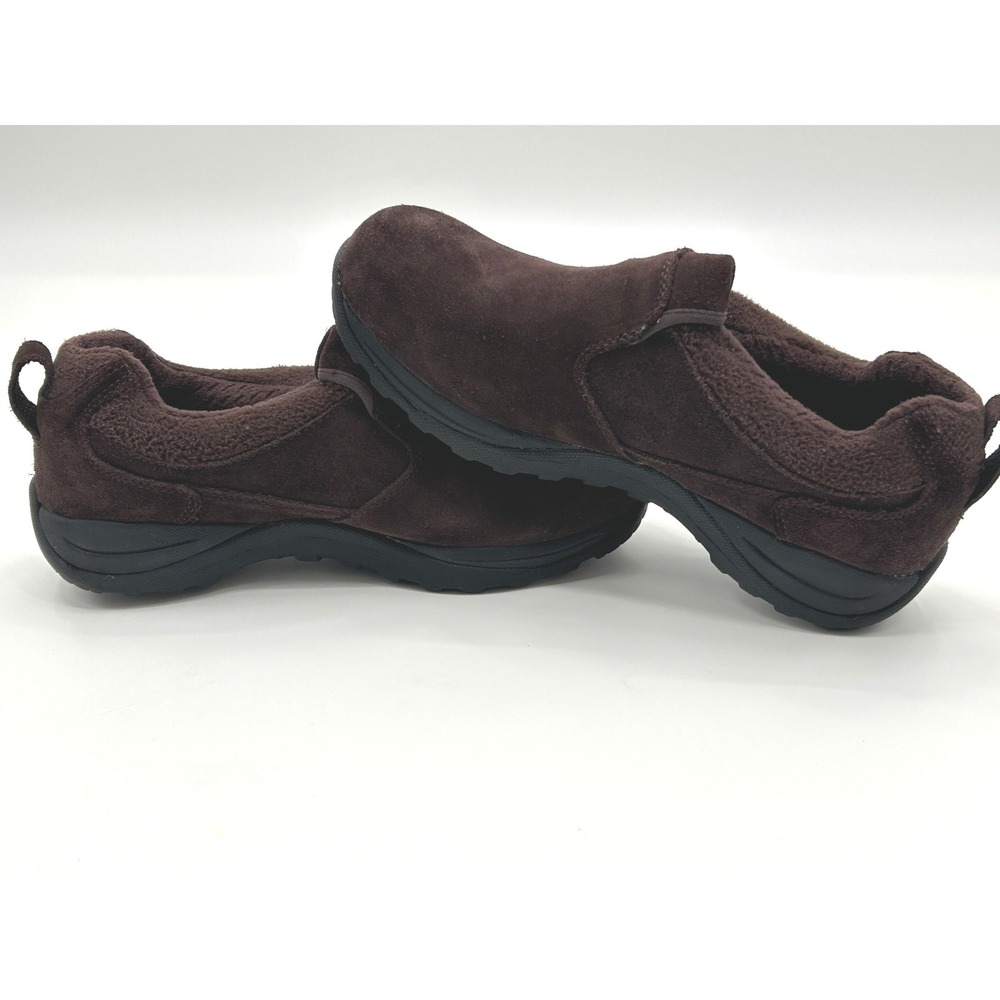 L.L Bean PrimaLoft Suede Slip On Shoes Brown Cozy Outdoor Womens 8.5 - Picture 4 of 10